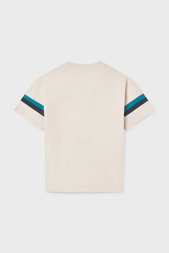 Chłopiec Mayoral t-shirt bawełniany dziecięcy 6032.7D.Junior.PPY2 beżowy