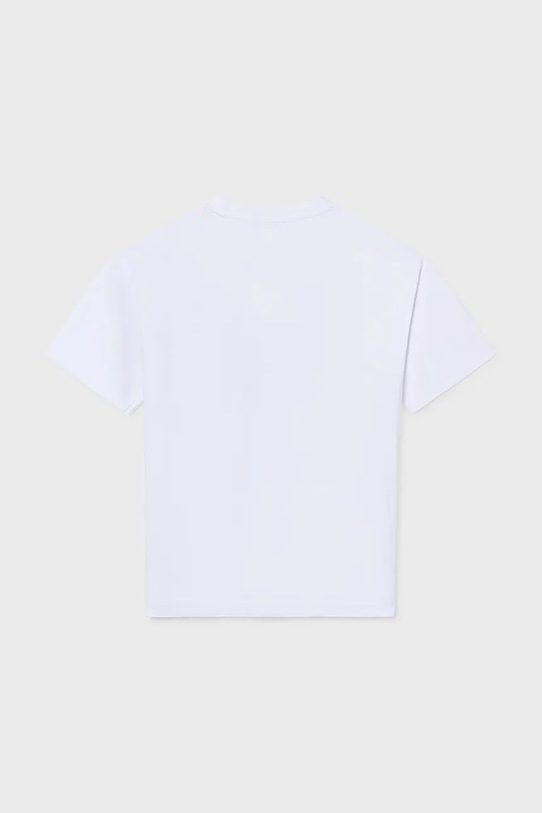 Παιδικό βαμβακερό μπλουζάκι Mayoral 6033.7D.Junior.PPY2 λευκό SS26