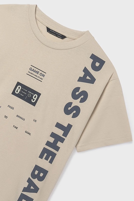 BIMBO Mayoral t-shirt in cotone per bambini 6034.7E.Junior.PPY2 beige