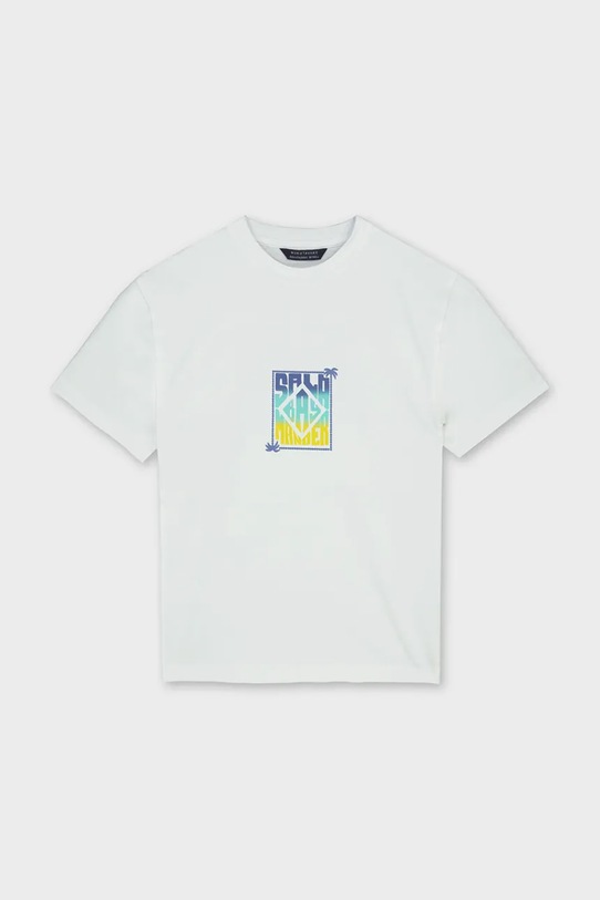 Παιδικό βαμβακερό μπλουζάκι Mayoral 6036.7F.Junior.PPY2 λευκό SS26