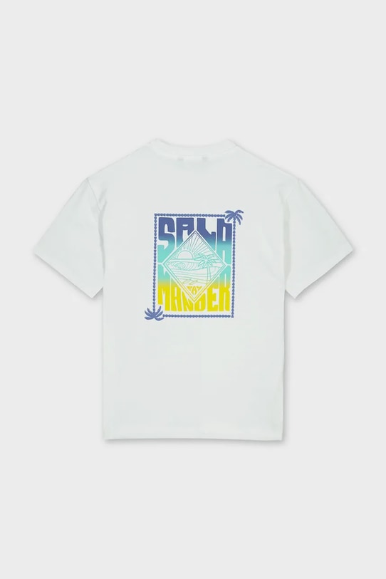 Chłopiec Mayoral t-shirt bawełniany dziecięcy 6036.7F.Junior.PPY2 biały