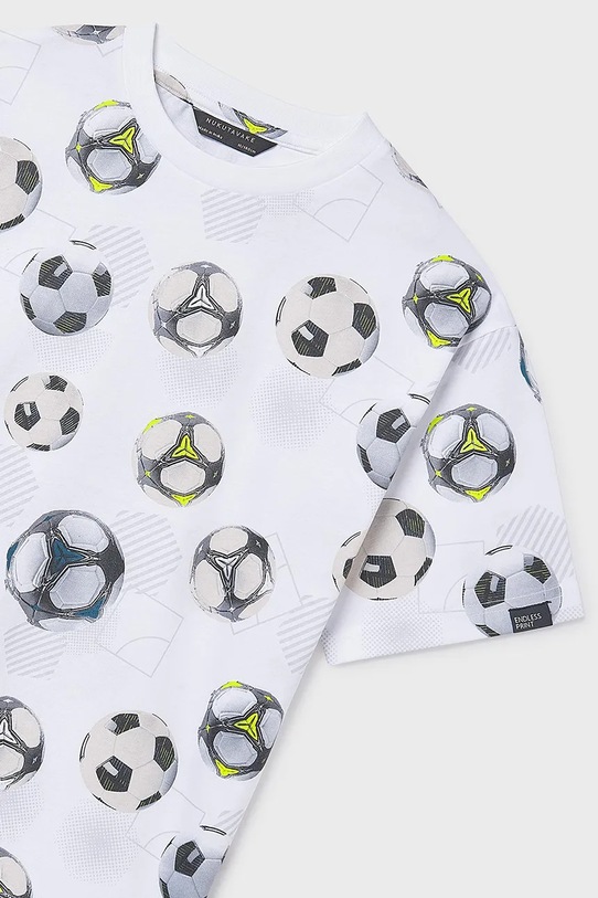 Mayoral tricou de bumbac pentru copii alb 6038.7F.Junior.PPY2
