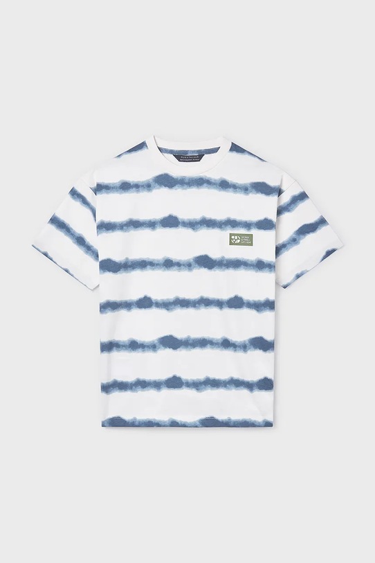Mayoral t-shirt bawełniany dziecięcy 6039.7G.Junior.PPY2 biały SS26
