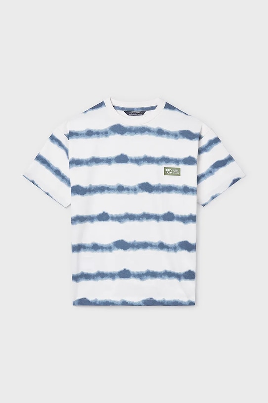 Mayoral t-shirt bawełniany dziecięcy 6039.7G.Junior.PPY2 biały SS26
