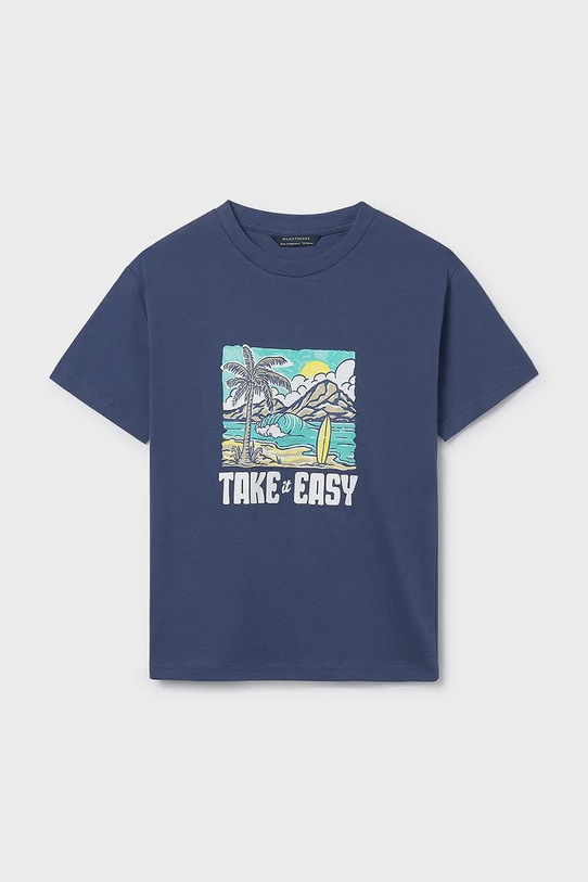 Παιδικό βαμβακερό μπλουζάκι Mayoral 2-pack 6040.7G.Junior.PPY2 κίτρινο SS26