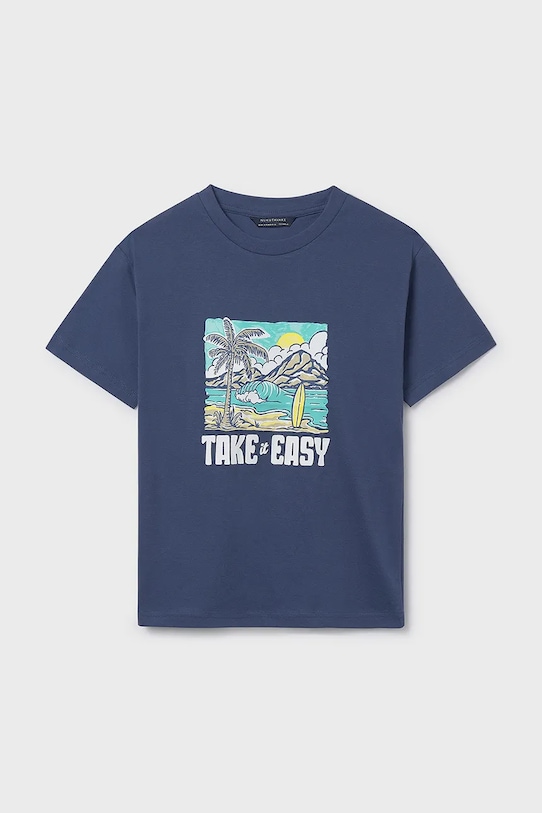 Παιδικό βαμβακερό μπλουζάκι Mayoral 2-pack 6040.7G.Junior.PPY2 κίτρινο SS26