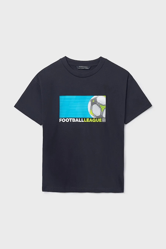 Mayoral t-shirt bawełniany dziecięcy 2-pack 6040.7G.Junior.PPY2 czarny SS26