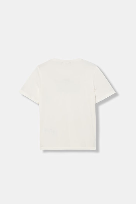 EA7 Emporio Armani t-shirt bawełniany dziecięcy 7B000295.AF10375 beżowy SS26