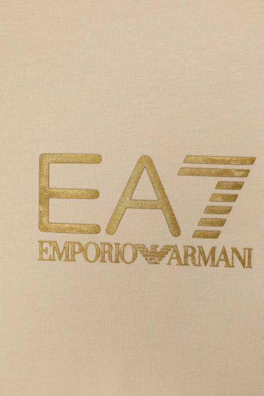 Мальчик EA7 Emporio Armani футболка для детей из хлопка с эластаном 7B000268.AF10373 бежевый