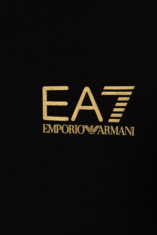 Мальчик EA7 Emporio Armani футболка для детей из хлопка с эластаном 7B000268.AF10373 чёрный