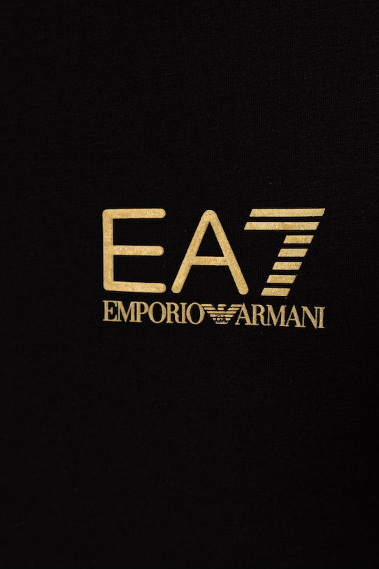 Мальчик EA7 Emporio Armani футболка для детей из хлопка с эластаном 7B000268.AF10373 чёрный