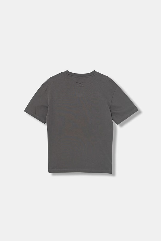 EA7 Emporio Armani t-shirt dziecięcy bawełniany 7B000262.AF12874 szary SS26
