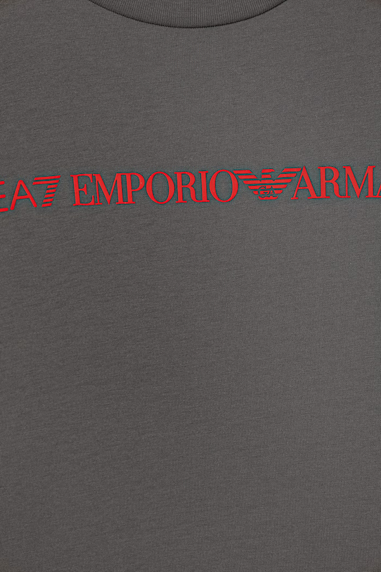 Chłopiec EA7 Emporio Armani t-shirt dziecięcy bawełniany 7B000262.AF12874 szary