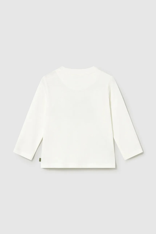 Mayoral longsleeve bawełniany dziecięcy 1017.3D.Baby.PPY2 biały SS26