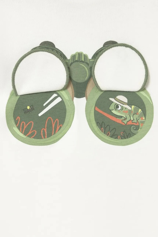 Mayoral longsleeve bawełniany dziecięcy biały 1017.3D.Baby.PPY2