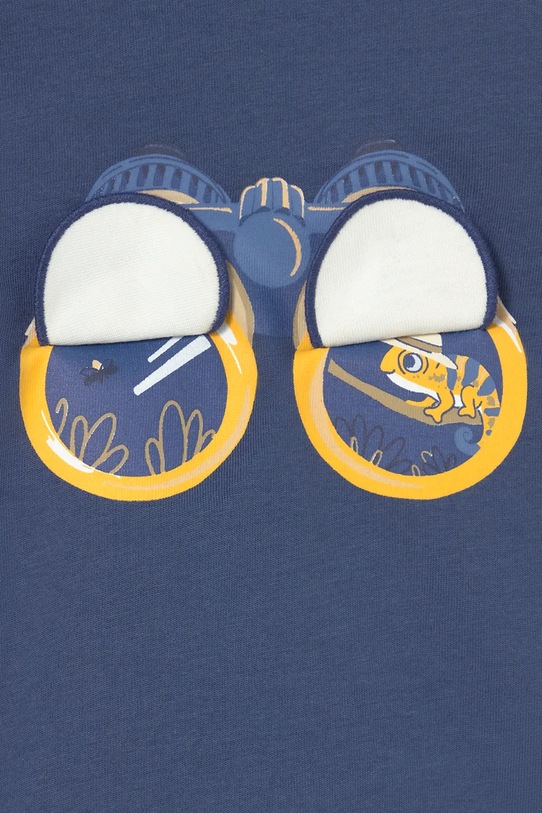 Mayoral longsleeve bawełniany dziecięcy granatowy 1017.3D.Baby.PPY2