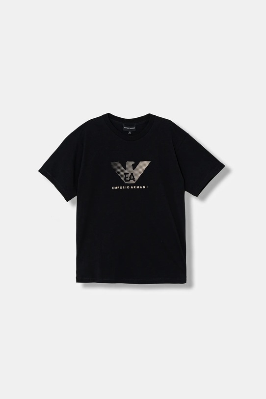 Chłopiec Emporio Armani t-shirt bawełniany dziecięcy 3-pack EB001319.AF14503 turkusowy