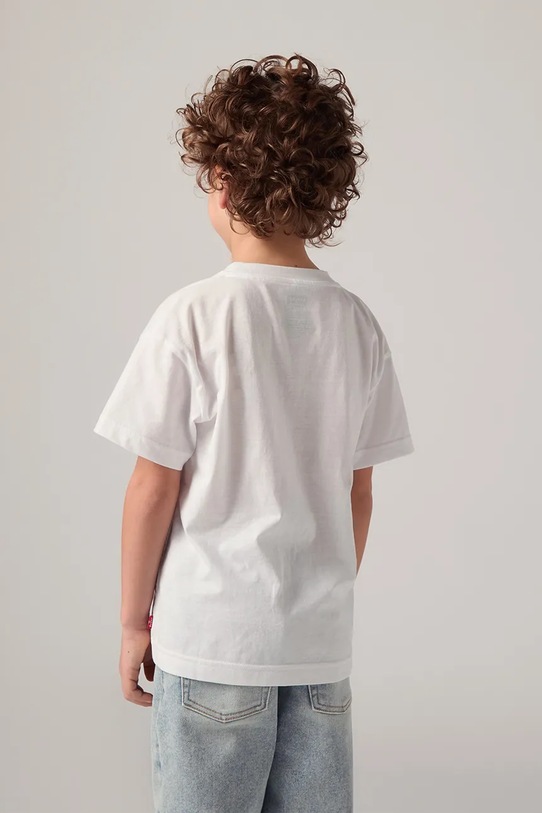 Levi's t-shirt dziecięcy FRIES ON THE LOOSE TEE 8EP641 biały