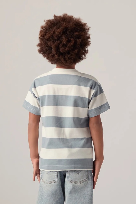 Levi's t-shirt dziecięcy BIG STRIPE TEE 8EP864 niebieski