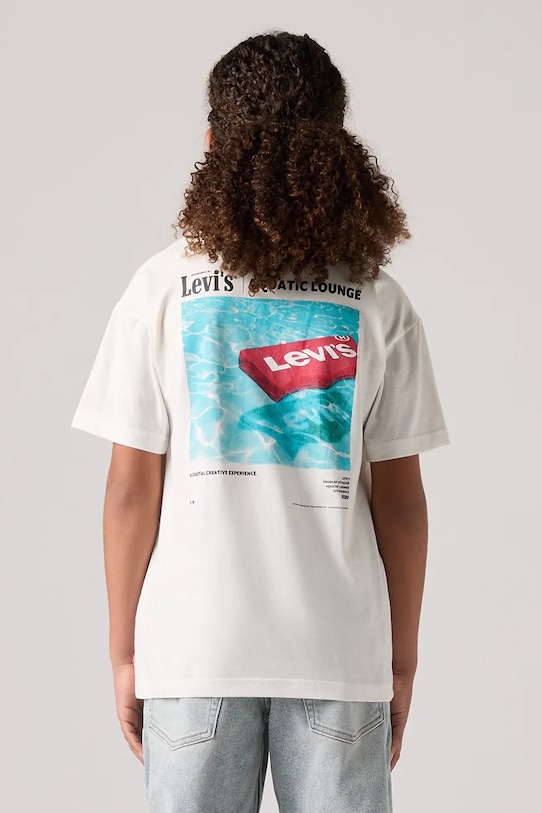 Levi's t-shirt dziecięcy AQUATIC LOUNGE TEE 9ER095