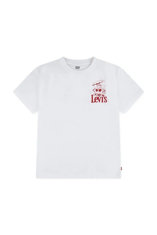 Levi's t-shirt dziecięcy BURGER MEAL TEE 9ER096 biały SS26