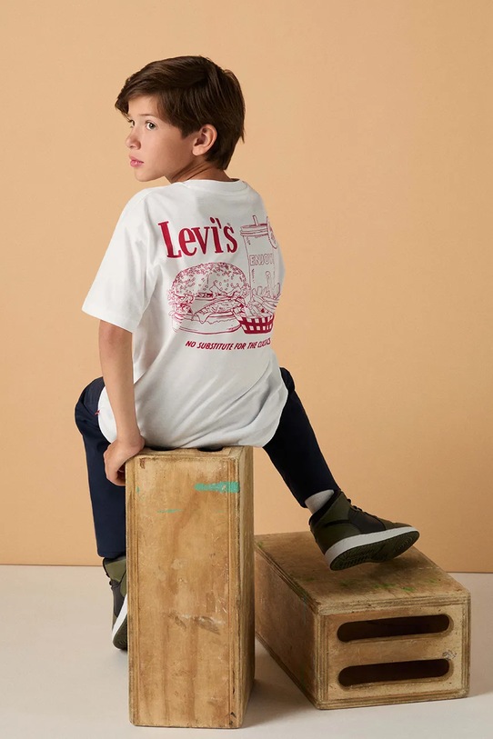 Levi's t-shirt dziecięcy BURGER MEAL TEE 9ER096