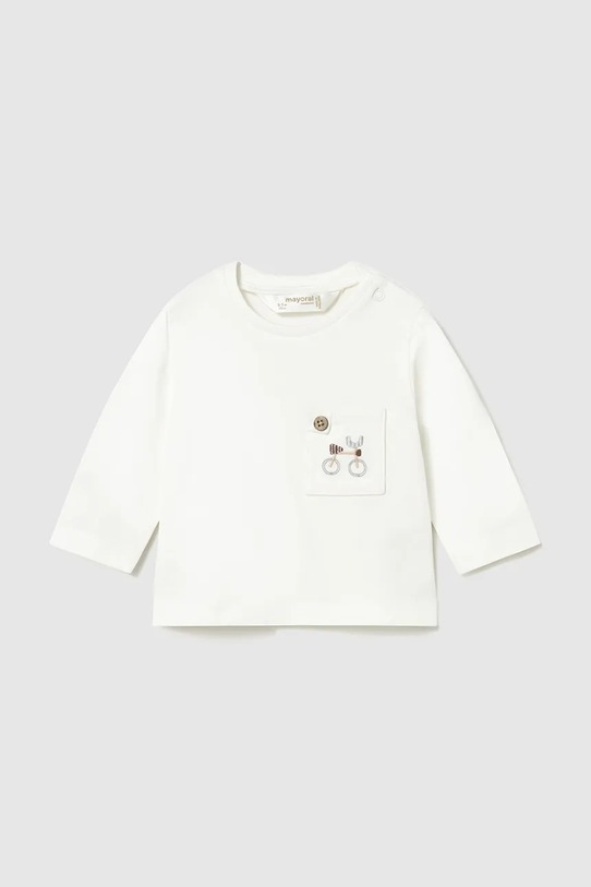 Лонгслив для младенцев Mayoral Newborn с эластаном бежевый 1075.1L.Newborn.PPY2
