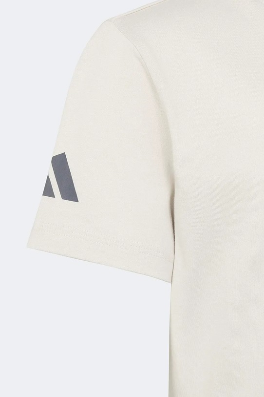 adidas Performance t-shirt dziecięcy bawełniany AUDI beżowy KF0909