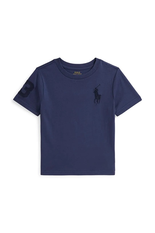 Polo Ralph Lauren t-shirt bawełniany dziecięcy aplikacja granatowy 322832907503