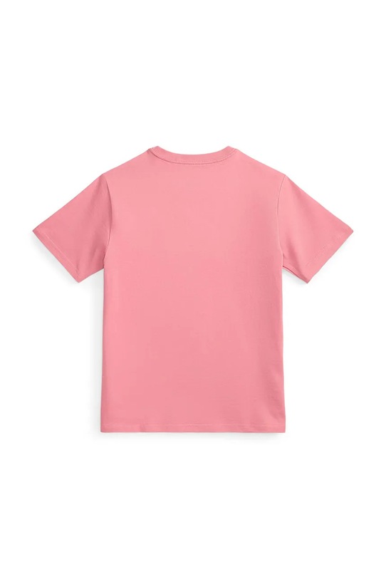 Polo Ralph Lauren t-shirt bawełniany dziecięcy 323832904510 różowy SS26