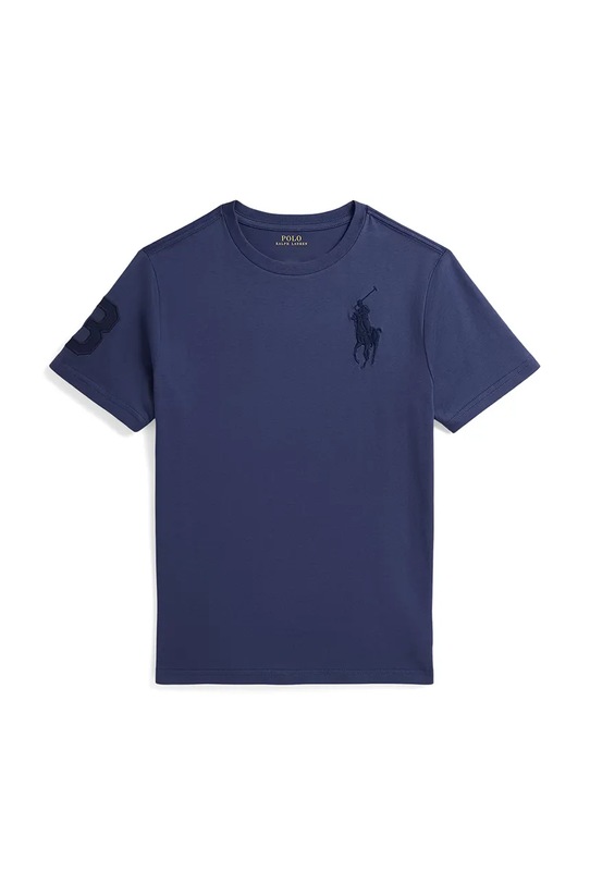 Polo Ralph Lauren t-shirt bawełniany dziecięcy aplikacja granatowy 323832907504