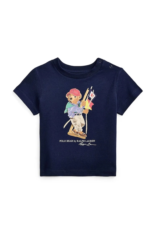 Detské bavlnené tričko Polo Ralph Lauren bavlna tmavomodrá 320A12428001