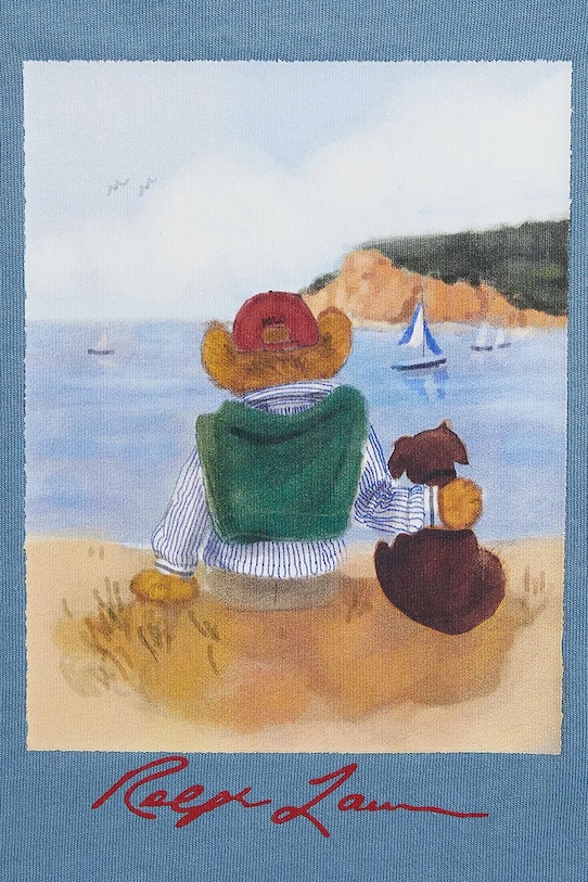 Chlapec Detské bavlnené tričko Polo Ralph Lauren 322A12424001 modrá