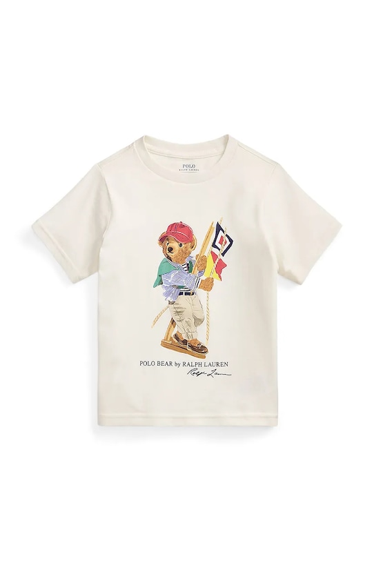 Detské bavlnené tričko Polo Ralph Lauren bavlna biela 322A12428002