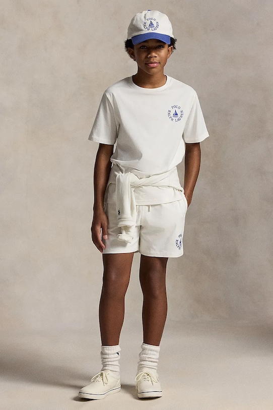 Detské bavlnené tričko Polo Ralph Lauren biela 323A12263001