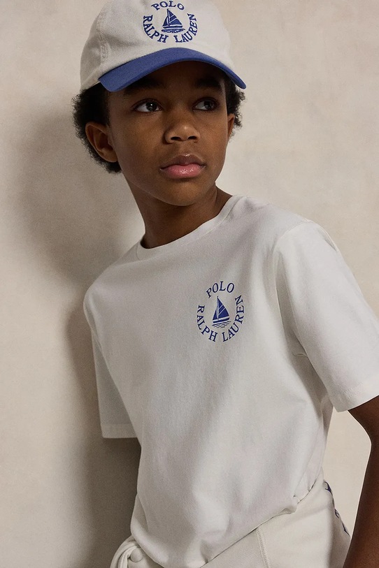 Detské bavlnené tričko Polo Ralph Lauren 323A12263001 biela