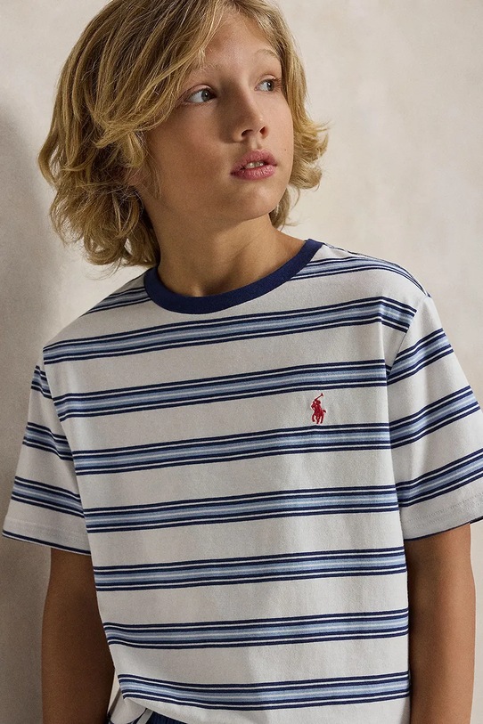 Detské bavlnené tričko Polo Ralph Lauren 323A12297001 biela