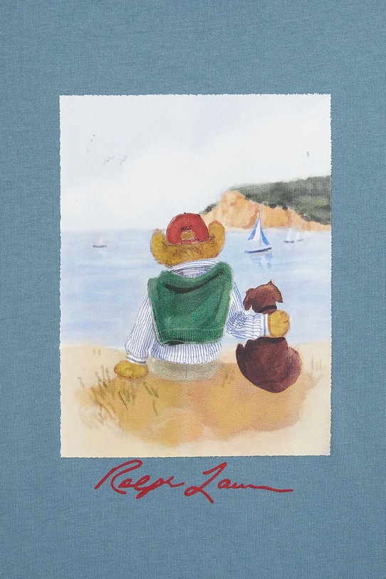 Αγορίστικα Παιδικό βαμβακερό μπλουζάκι Polo Ralph Lauren 323A12424001 μπλε