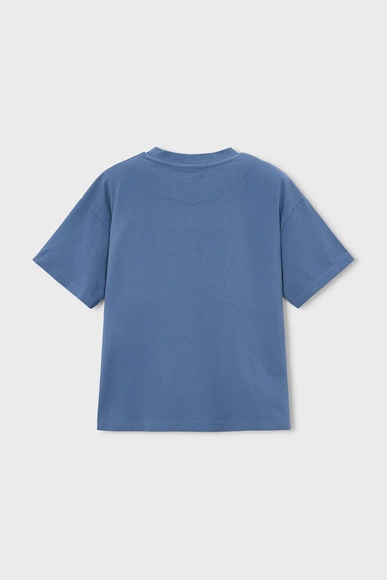 Παιδικό βαμβακερό μπλουζάκι Mayoral Boston by Mayoral 6041.7H.Boston.PPY2 μπλε SS26