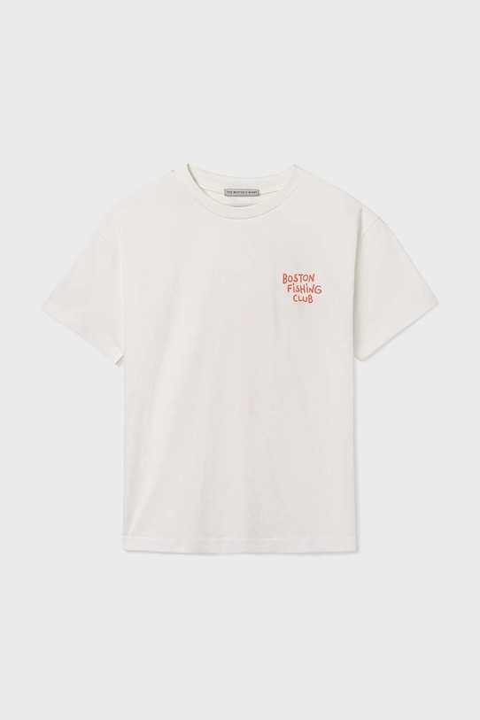 Παιδικό βαμβακερό μπλουζάκι Mayoral στάμπα μπεζ 6042.7H.Boston.PPY2