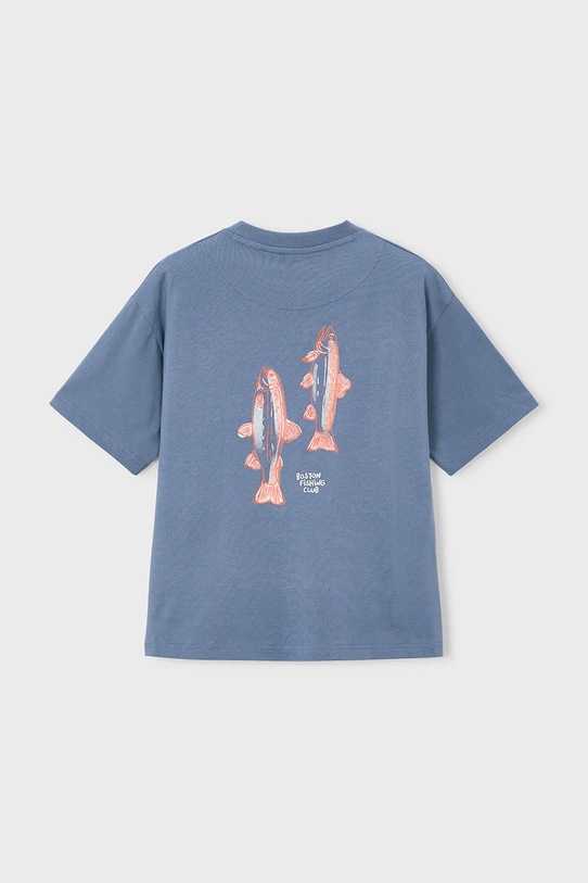 Αγορίστικα Παιδικό βαμβακερό μπλουζάκι Mayoral 6042.7H.Boston.PPY2 μπλε