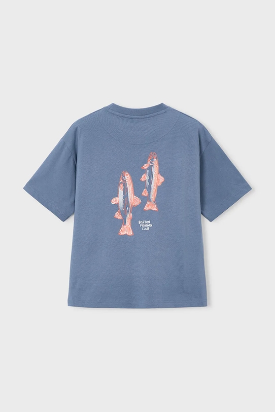 Αγορίστικα Παιδικό βαμβακερό μπλουζάκι Mayoral 6042.7H.Boston.PPY2 μπλε