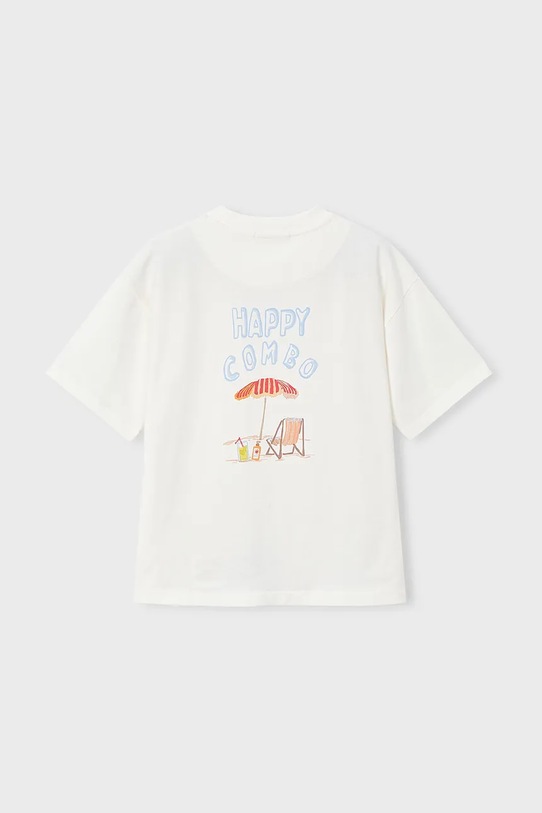 Αγορίστικα Παιδικό βαμβακερό μπλουζάκι Mayoral 6043.7H.Boston.PPY2 μπεζ