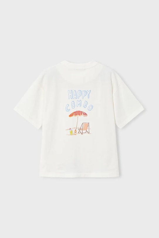 Αγορίστικα Παιδικό βαμβακερό μπλουζάκι Mayoral 6043.7H.Boston.PPY2 μπεζ