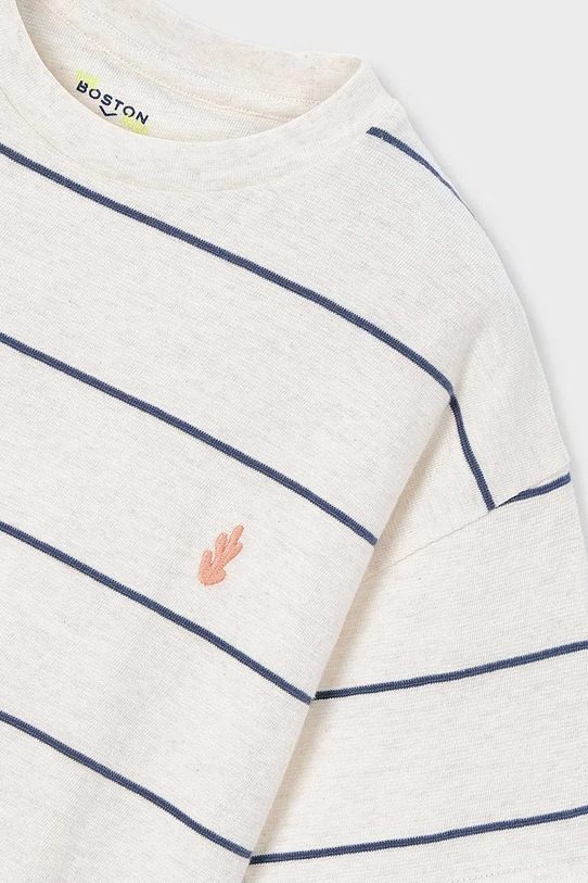 Otroška bombažna kratka majica Mayoral bež 6044.7H.Boston.PPY2