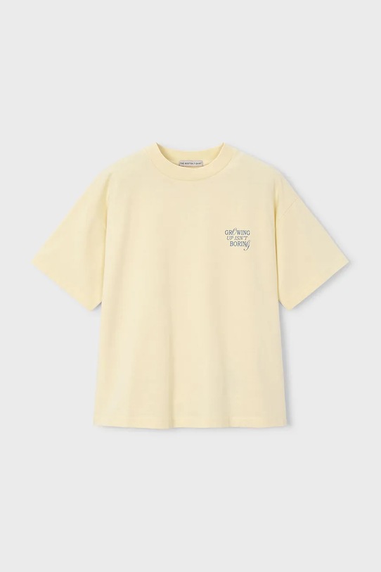 Παιδικό βαμβακερό μπλουζάκι Mayoral 6046.7H.Boston.PPY2 κίτρινο SS26