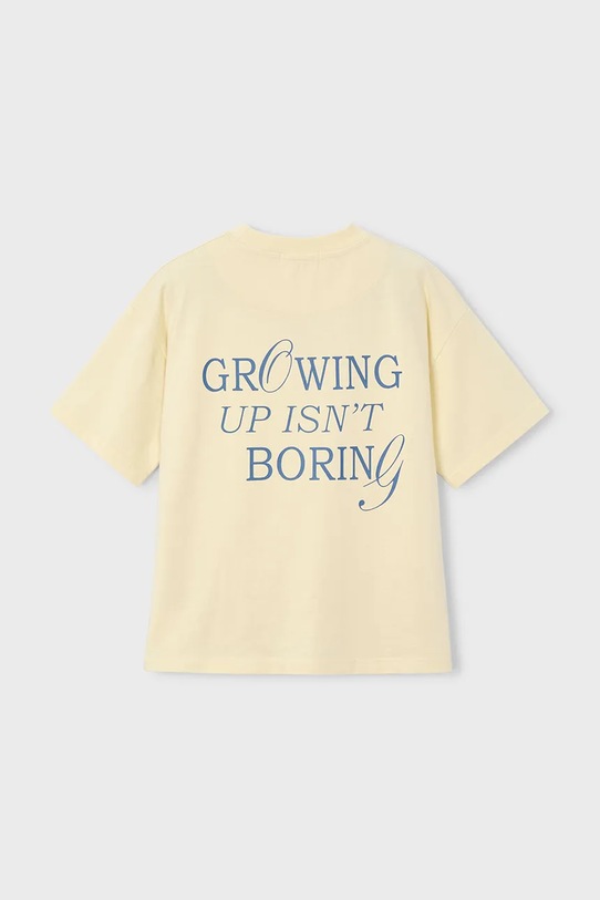 Αγορίστικα Παιδικό βαμβακερό μπλουζάκι Mayoral 6046.7H.Boston.PPY2 κίτρινο