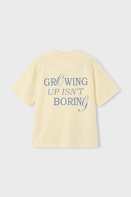 Αγορίστικα Παιδικό βαμβακερό μπλουζάκι Mayoral 6046.7H.Boston.PPY2 κίτρινο