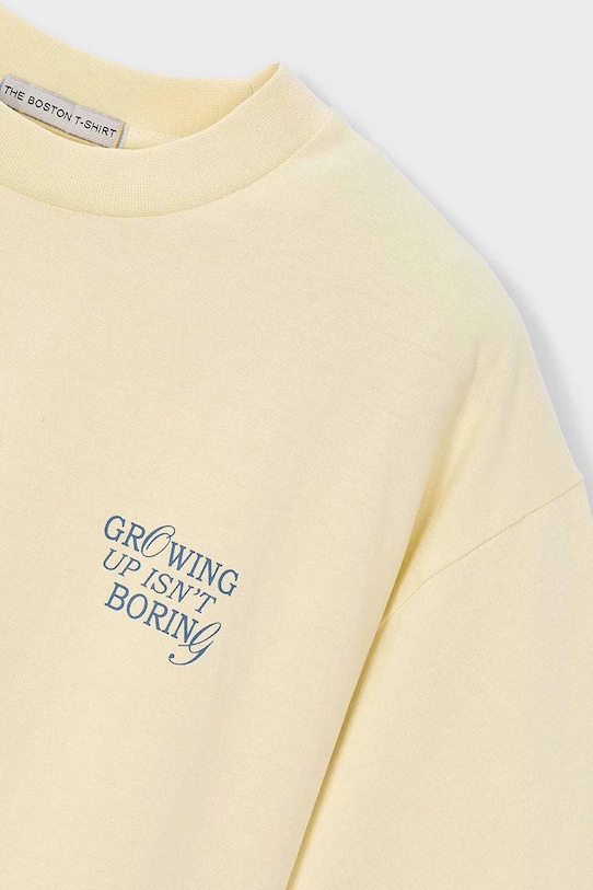 Παιδικό βαμβακερό μπλουζάκι Mayoral κίτρινο 6046.7H.Boston.PPY2