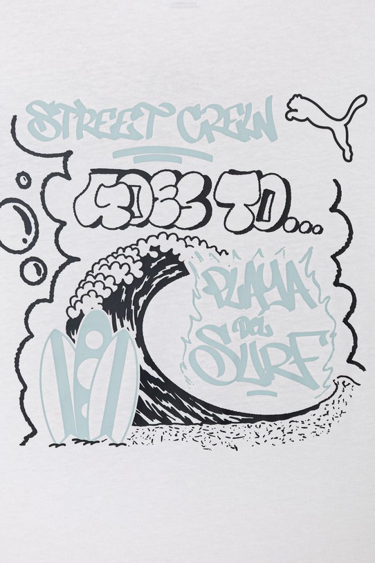 Chłopiec Puma T-shirt dziecięcy bawełniany MID90s 692119 biały